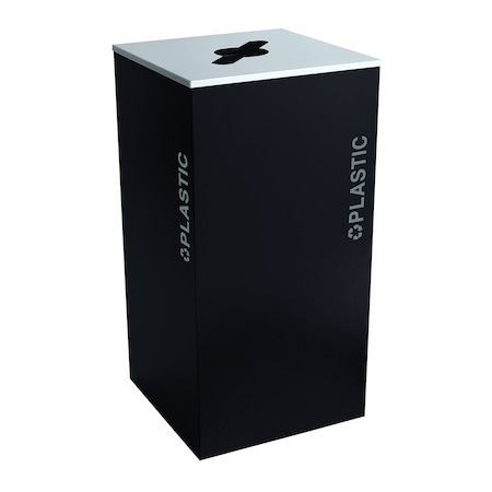 Ex-Cell Kaiser 36-Gal. Square Receptacle - Plastic Decal, Pebble Black Gloss RC-KD36-PL BT-PBG